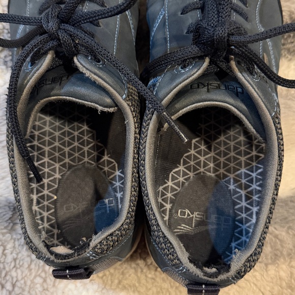 Dansko Paisley Waterproof Navy Shoes - Picture 8 of 10